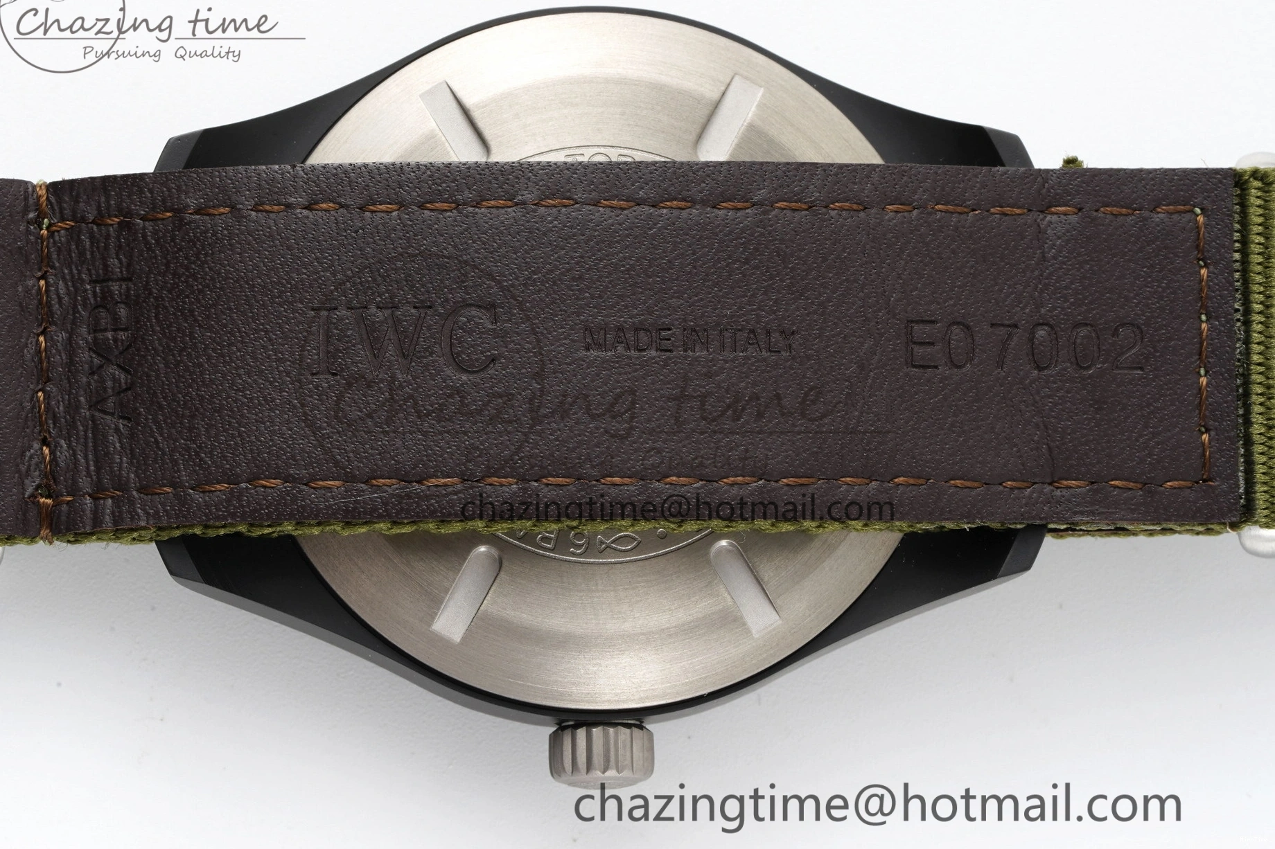 MIROTIME 0207 Top Gun Pilot Mark XVIII Limited “SFTI” M+F 1:1 Best Edition Black Dial on Green Nylon Strap A WaterResistant 7064